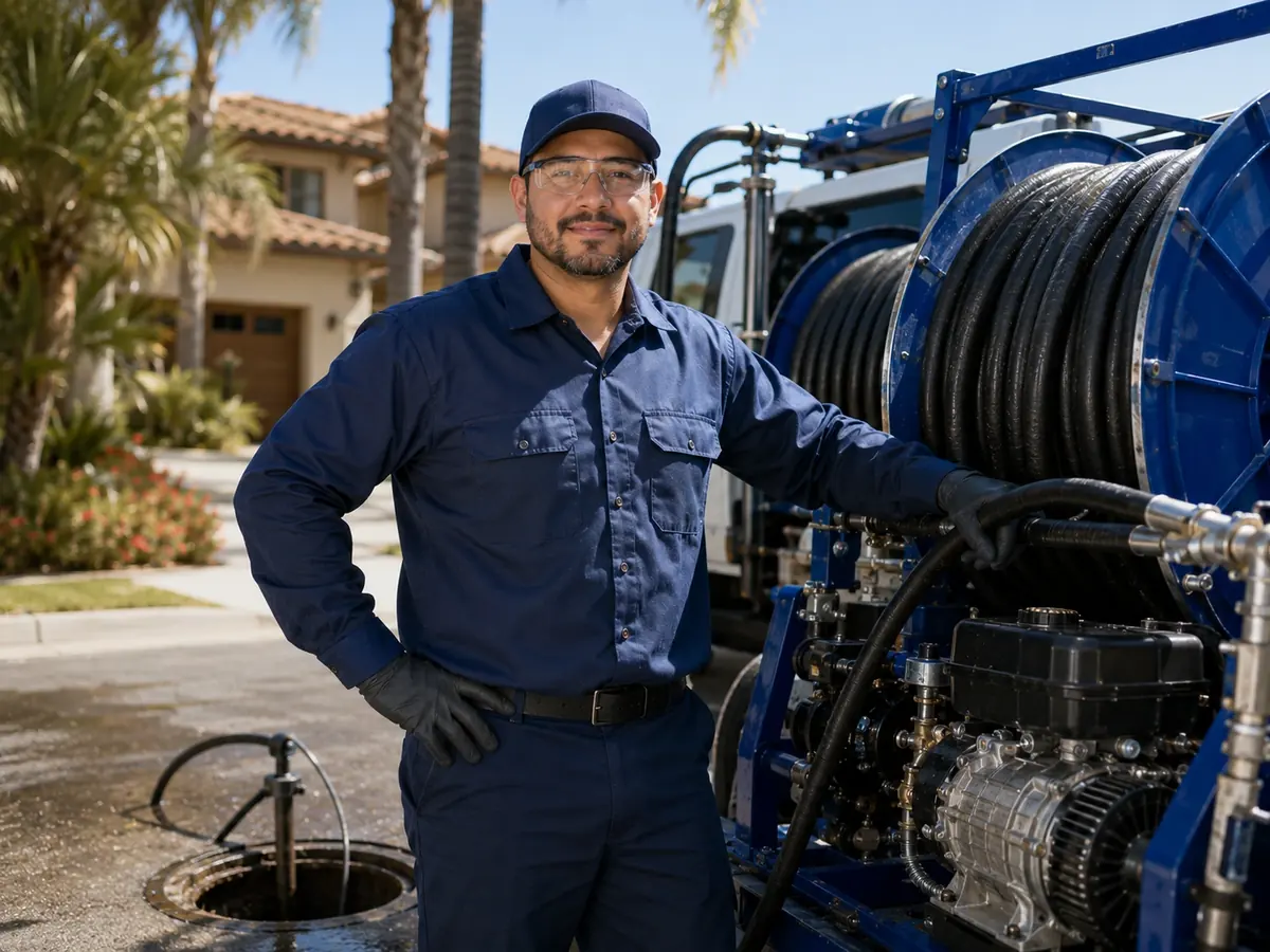 Hydro jet sewer cleaning in Mentone