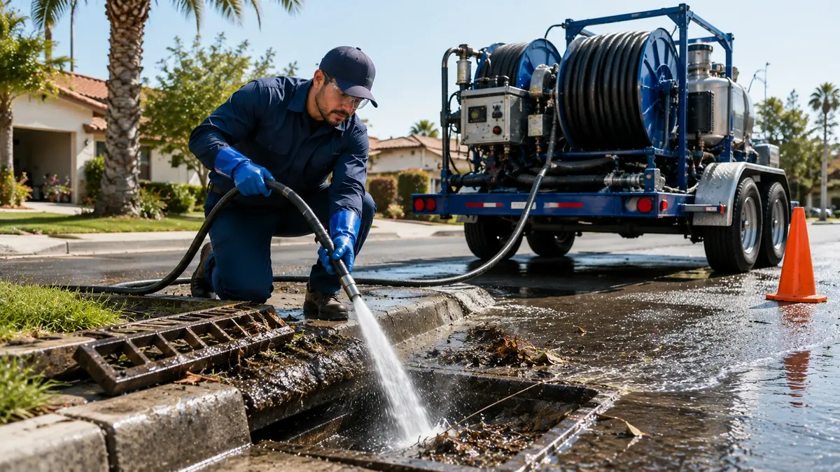 Storm Drain Hydro Jet Cleaning in Mentone