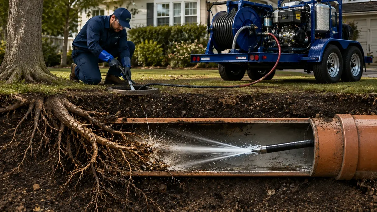 Tree Root Removal with Hydro Jetting in Mentone